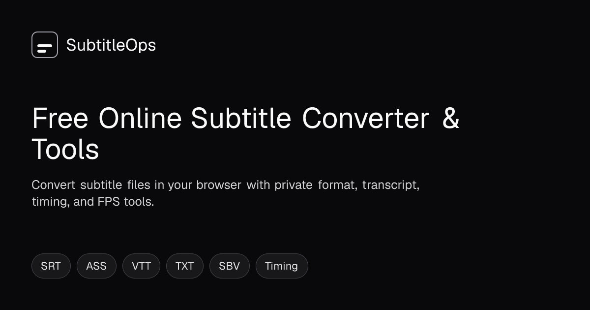 Subtitle Tools Blog — Guides, Tips & Format Explanations | SubtitleOps